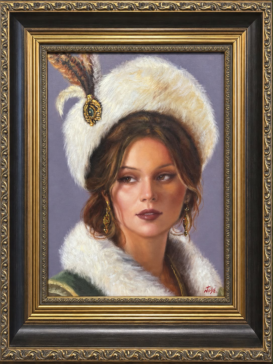 JOSÉ CABRERA 'Szlachcianka 1', olej na płótnie, 40x30cm