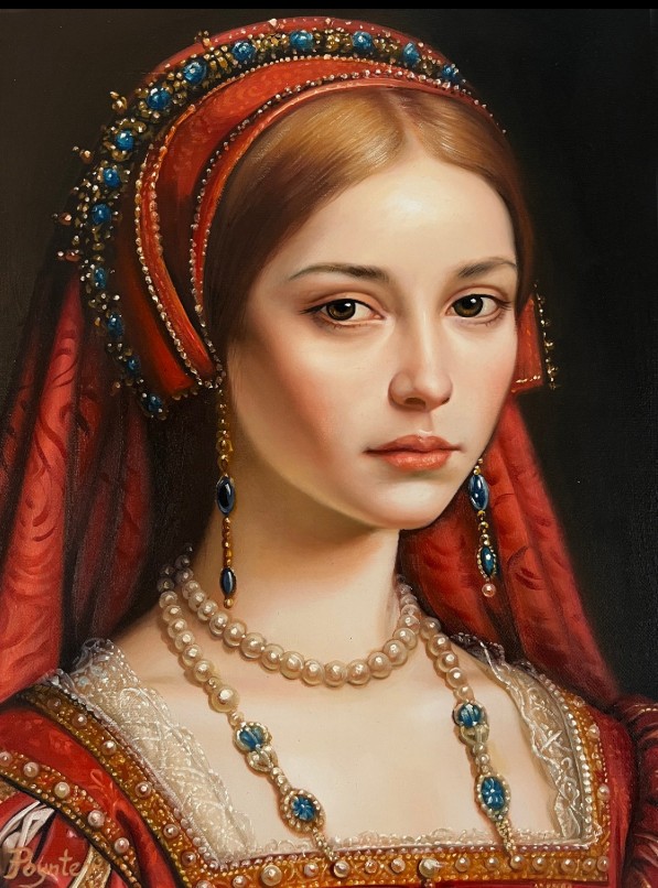 LEON POYNTER 'Isadora – dar ukształtowany przez starożytnych bogów', olej, płótno, 40x30cm