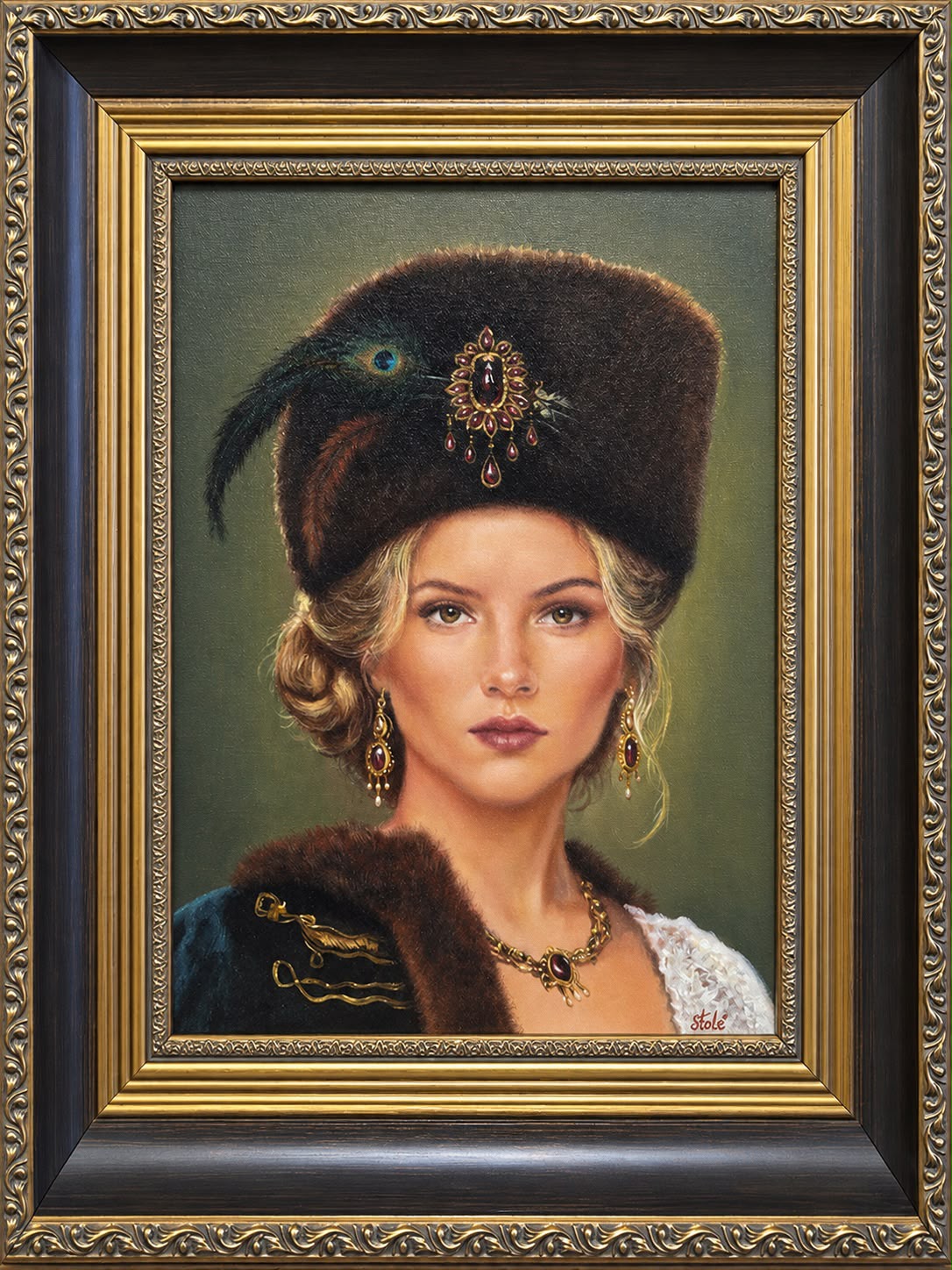 JOSÉ CABRERA 'Szlachcianka 2', olej na płótnie, 40x30cm