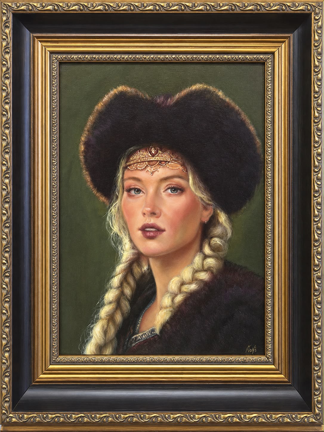 JOSÉ CABRERA 'Szlachcianka 3', olej na płótnie, 40x30cm