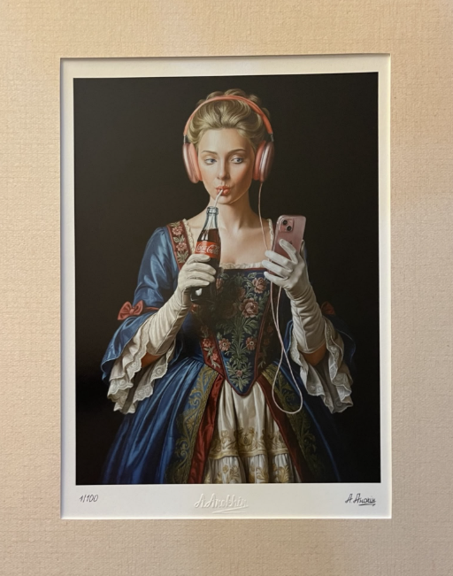 ARTUR ANOTHIN 'Smak Czasu 9', inkografia, papier, 30x40cm