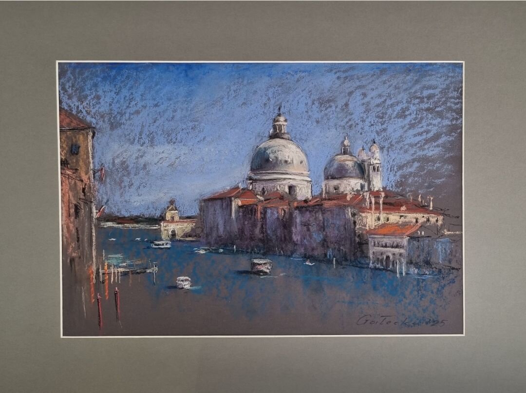 RAJMUND GAŁECKI 'Wenecja' pastel, papier, 40x50cm