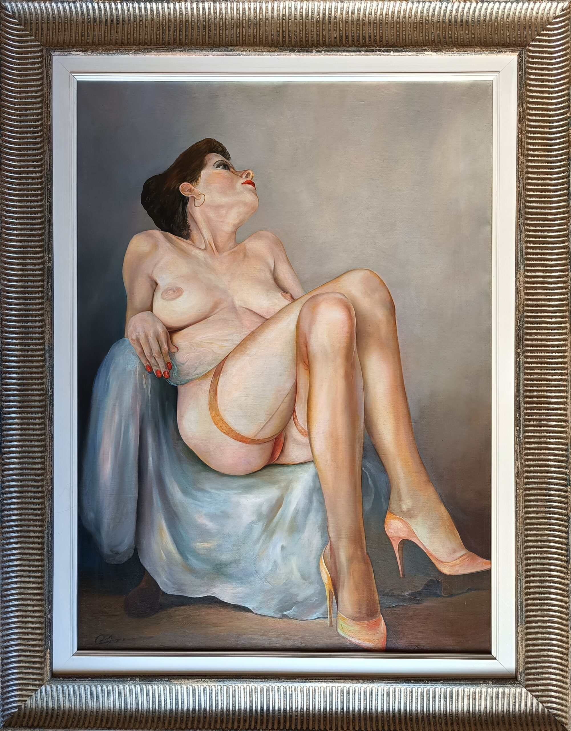 ZDZISŁAW MAJROWSKI 'Akt', olej, płótno, 101x73cm