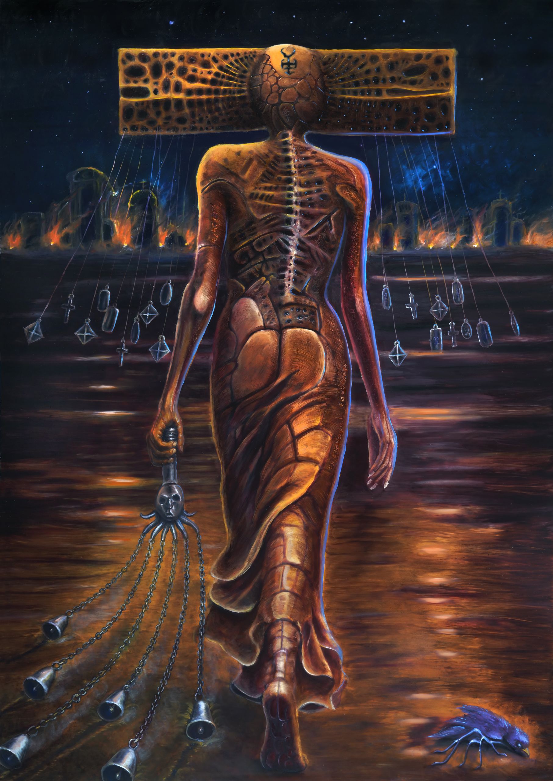 KRZYSZTOF PŁONKA 'Mediator' olej, płyta, 120x85cm
