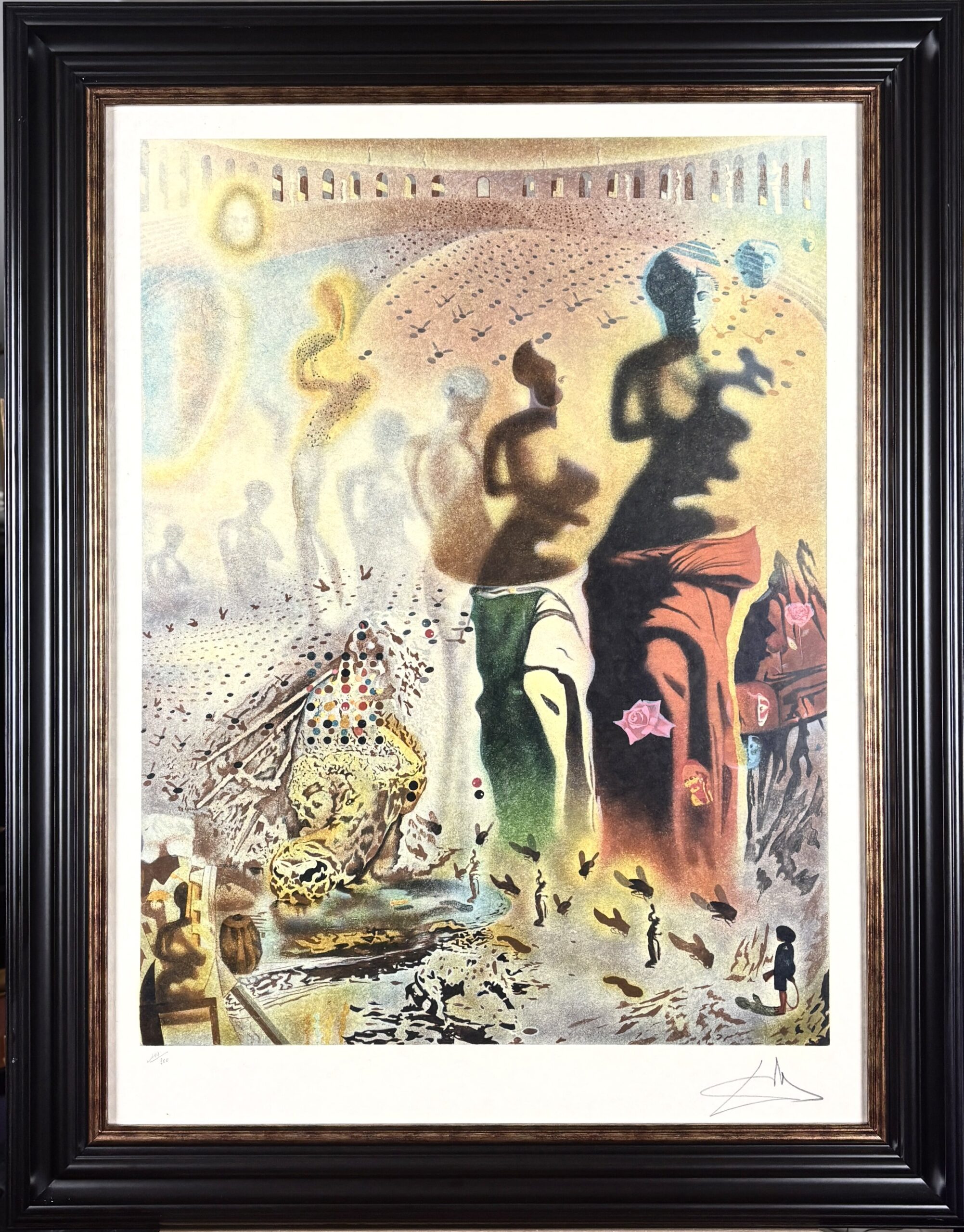 SALVADOR DALI Halucynogenny Torreador, lata 70 XX w.', litografia, 83x67cm