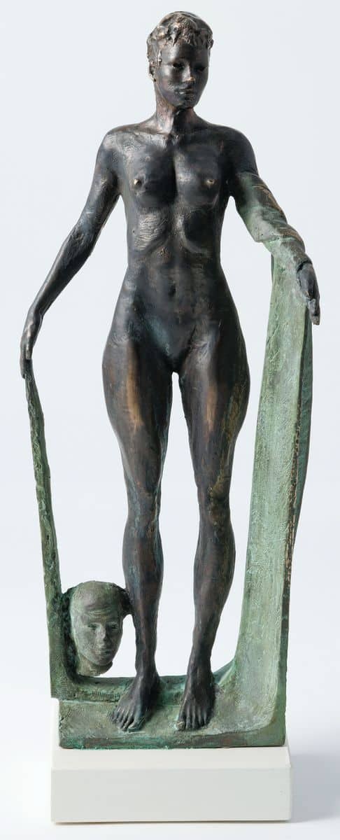 PIOTR BUBAK, 'Muza', brąz, 36,5cm
