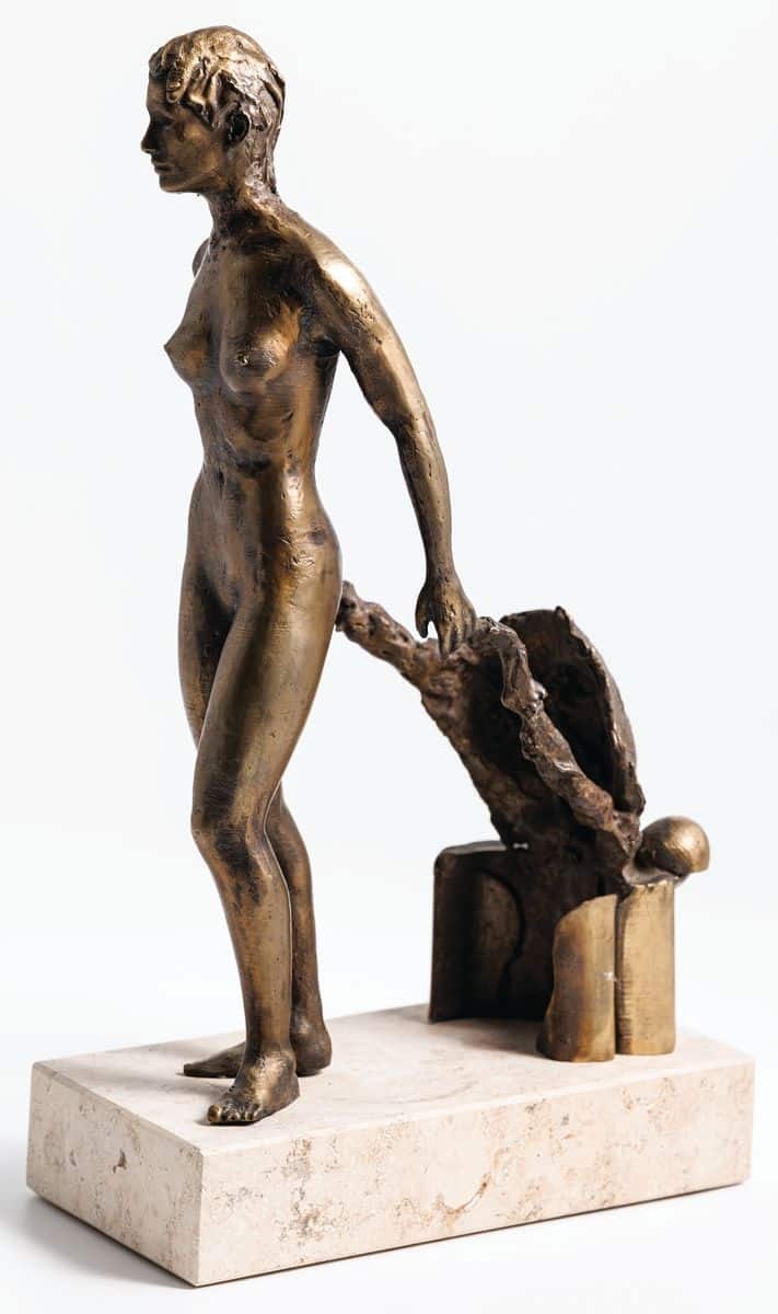 PIOTR BUBAK, 'ALTER EGO II', brąz, 36,5cm
