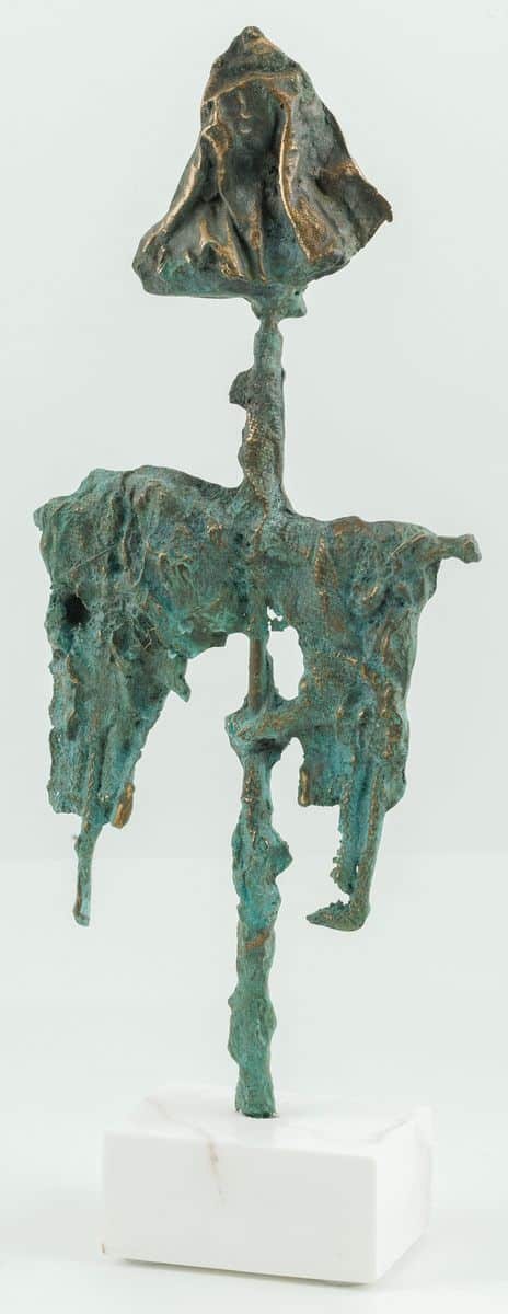PIOTR BUBAK, 'Strach', brąz, 46cm