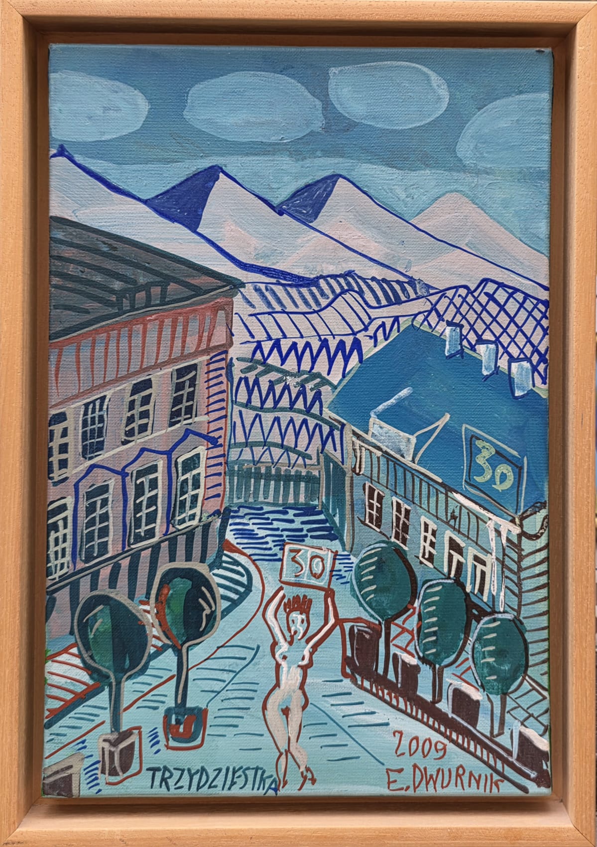 EDWARD DWURNIK 'Trzydziestka' 2009, olej, płótno, 41x27cm