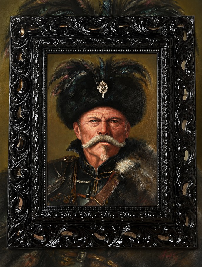 JOSÉ CABRERA 'Szlachcic 6', olej na płótnie, 30x24cm