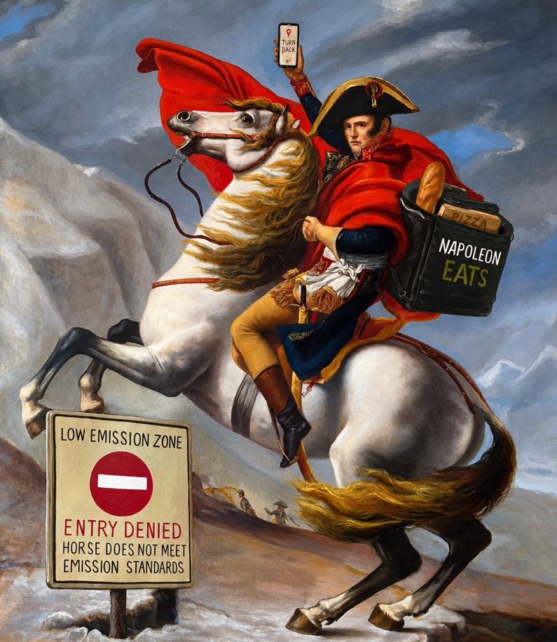JOSÉ CABRERA 'Napolen', olej na płótnie, 96x85cm