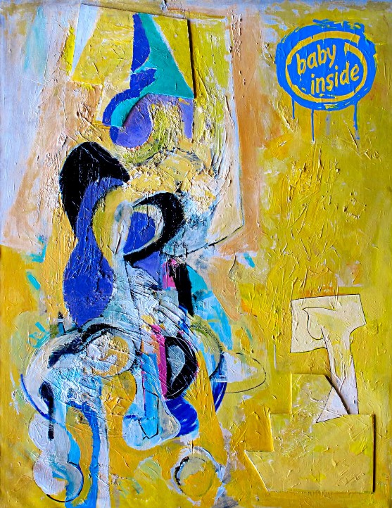 MAREK KAMIEŃSKI 'Kochankowie', olej, akryl, płótno, 180x140cm