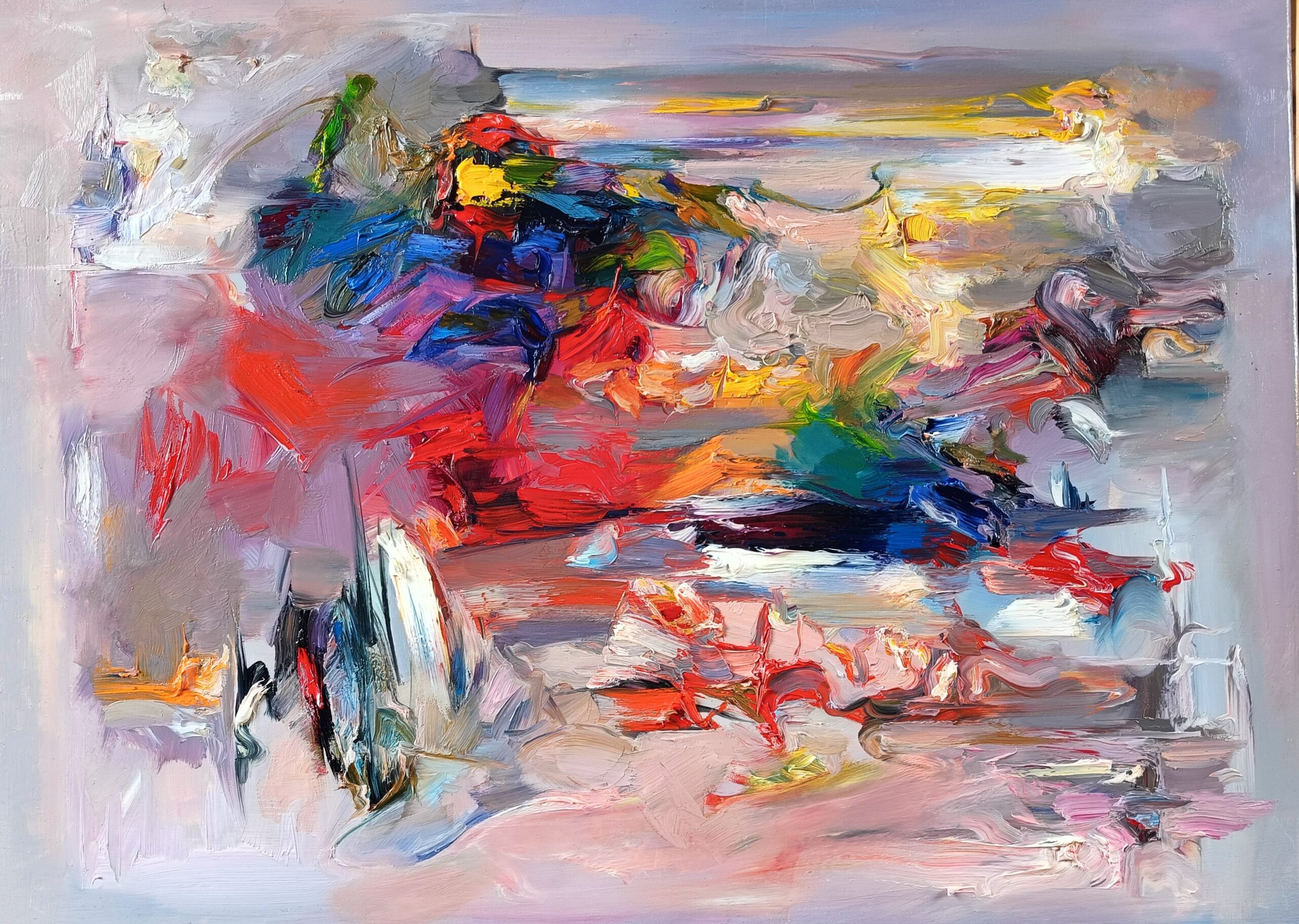 ZDZISŁAW MAJROWSKI 'Sen Żeglarza' olej, płótno, 60x80cm