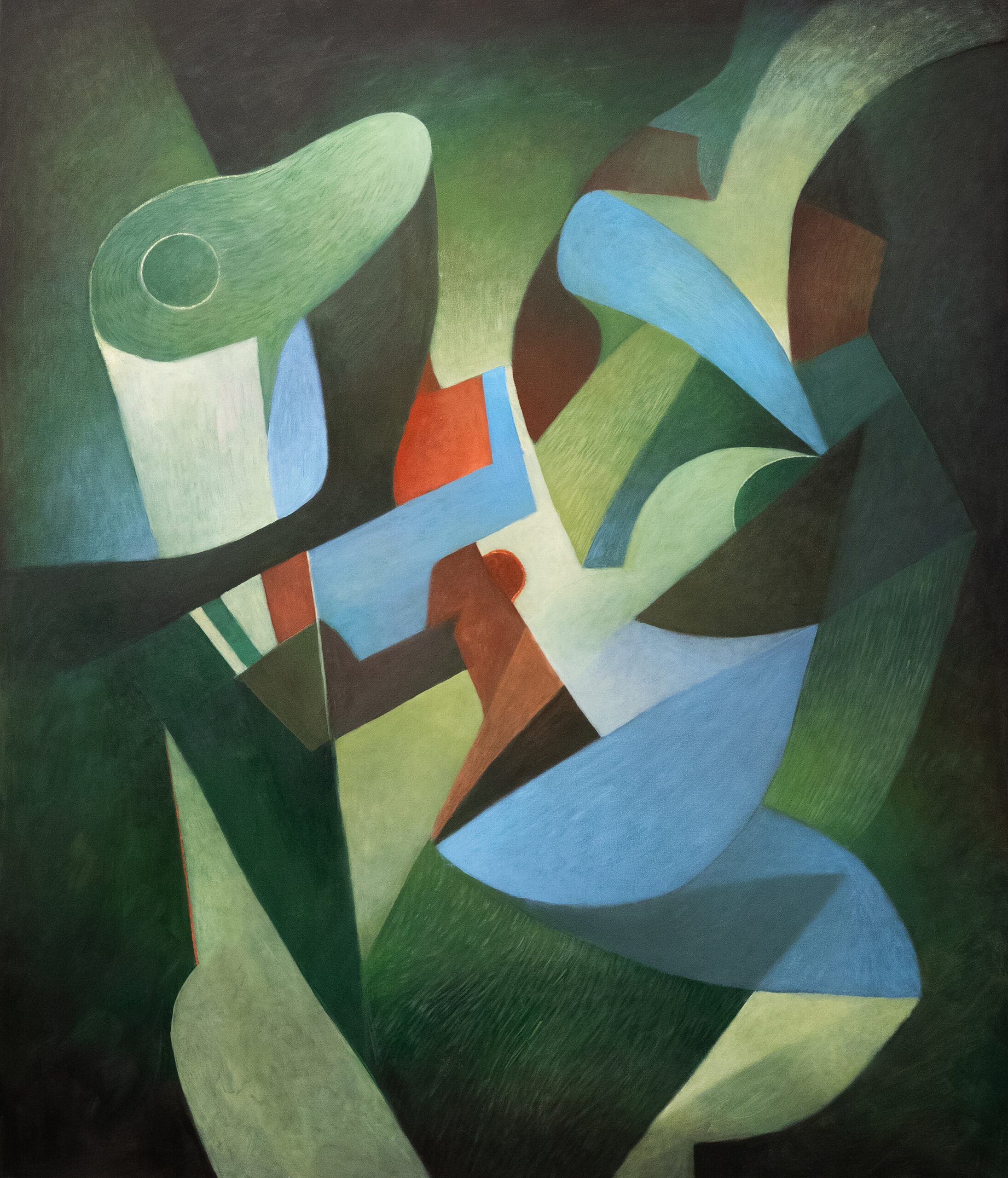 KAJA MARZEC 'Na łące', 2025, akryl na płótnie, 140x120cm