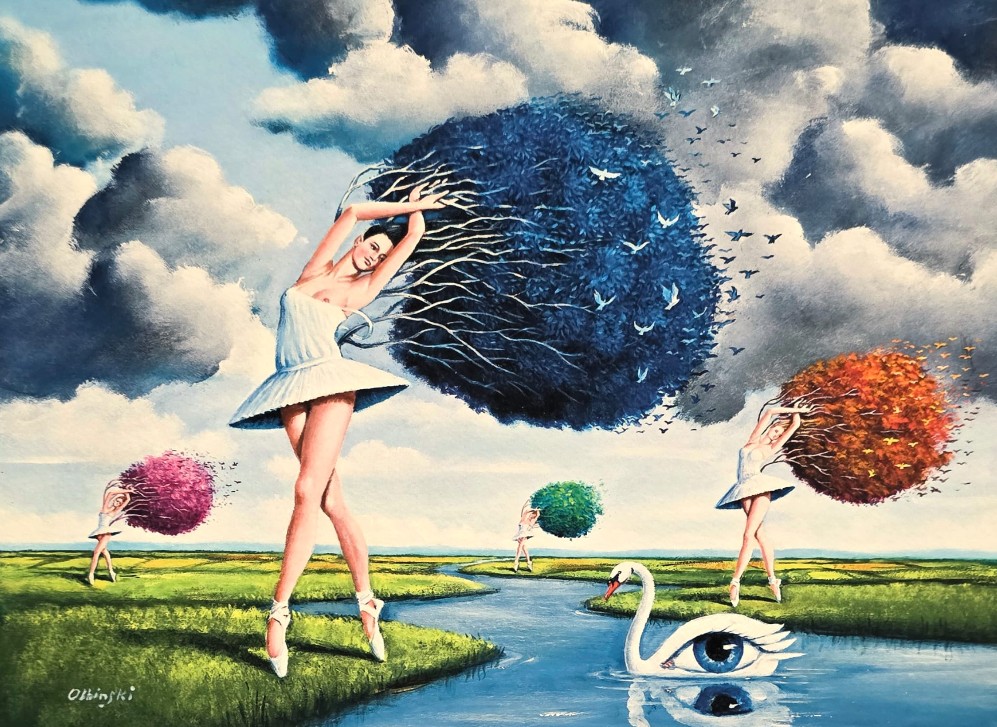 RAFAŁ OLBIŃSKI, 'The Shape of Color Blue', inkografia, papier, A4 (Kopia)