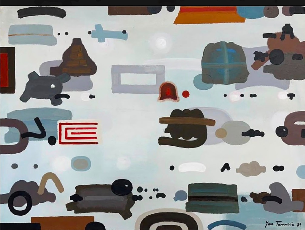 JAN TARASIN 'Ciąg dalszy, 1984', olej, płótno, 60x81cm